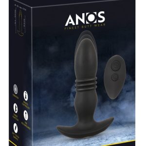 ANOS Vibro-Analplug RC Stoßmassager Schwarz/Rosegold