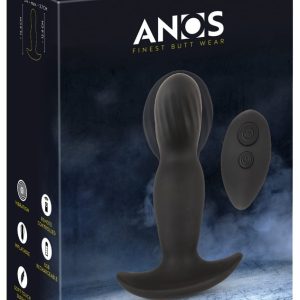 ANOS Vibro-Analplug RC Inflatable Massager Schwarz/Rosegold