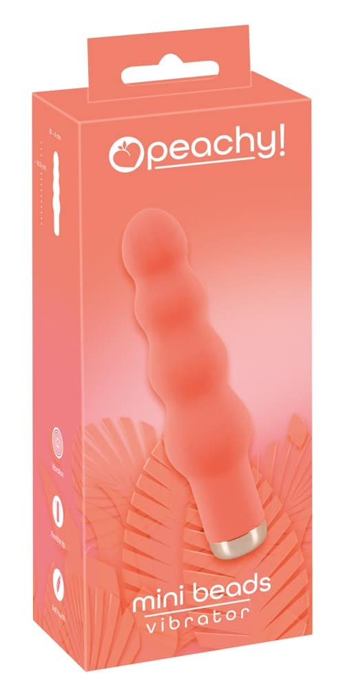 Peachy Mini Beads Vibrator - Kompakter Spaß für unterwegs Koralle/Gold