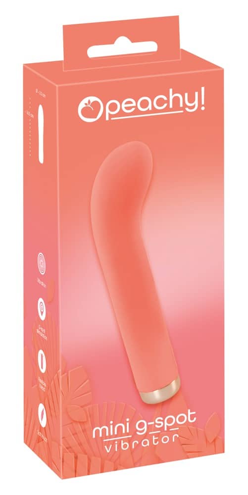 Peachy Mini G-Spot Vibrator - Der kraftvolle Kleine für unterwegs! Koralle/Gold