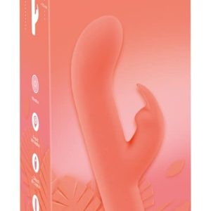 Peachy Mini Rabbit Vibrator - Kompakt & kraftvoll, 10 Vibrationsmodi Koralle/Gold