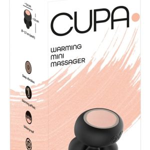 CUPA Warming Mini Massager - Auflegevibrator mit Wärme Schwarz/Kupfer