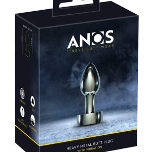 ANOS Vibrations-Plug: Hochwertiger Analplug mit 7 Modi Silber/Schwarz