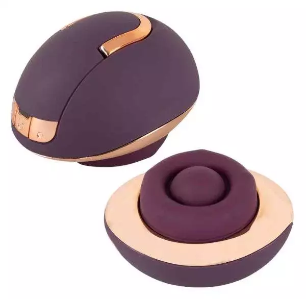 Belou Vulva Massager - Luxuriöser Auflegevibrator mit Rotationskugeln Lila/Rosegold Belou Vulva Massager - Luxuriöser Auflegevibrator mit Rotationskugeln Lila/Rosegold