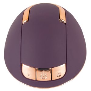 Belou Vulva Massager - Luxuriöser Auflegevibrator mit Rotationskugeln Lila/Rosegold