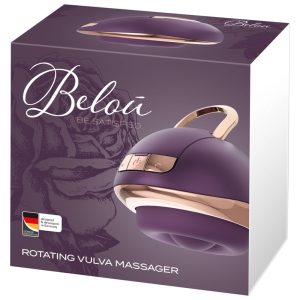 Belou Vulva Massager - Luxuriöser Auflegevibrator mit Rotationskugeln Lila/Rosegold