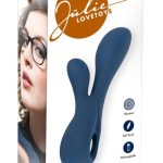 JÜLIE Mini Rabbit Vibrator - Kraftvoller Dual-Stimulator Dunkelblau