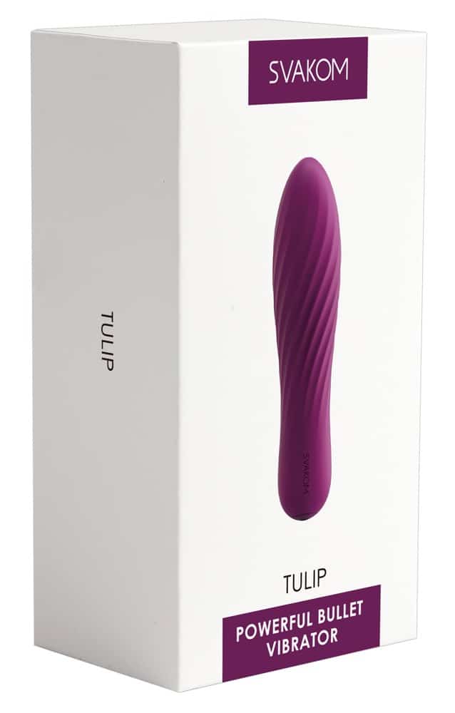 SVAKOM Tulip Black - Power-Minivibrator, 10 Vibrationsmodi, wasserdicht Violet