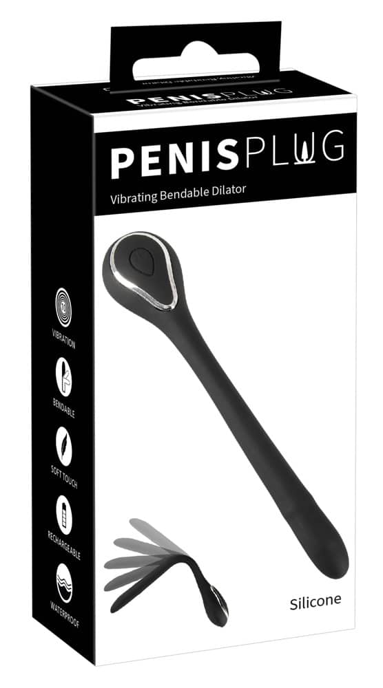 Penisplug Vibrating Bendable D - Lustzone Harnröhre im Visier! Schwarz/Silber