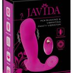 Javida RC Vibrator - Leiser Slip-Vibrator mit Fernbedienung Pink/Silber