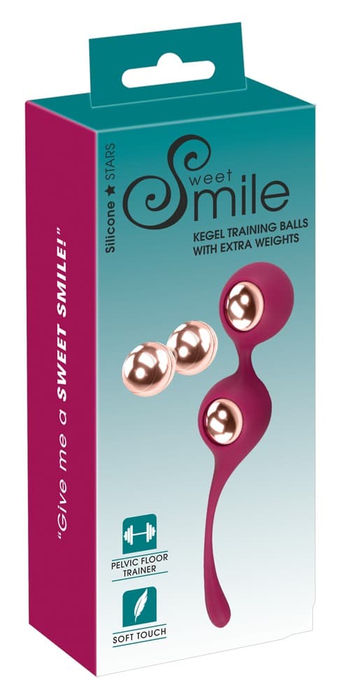 Sweet Smile Love Balls Trainin - Silikonhülle & austauschbare Kugeln Bordeaux/Rosegold