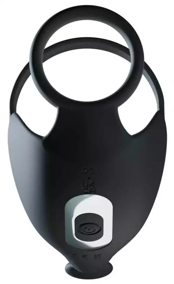 Rebel Hodenvibrator mit Penis- und Hodenring | 10 Vibrationsmodi | Fernbedienung