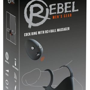 Rebel Hodenvibrator mit Penis- und Hodenring | 10 Vibrationsmodi | Fernbedienung