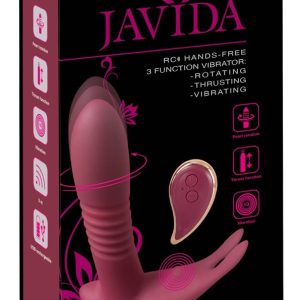 Javida RC Hands-free Vibrator - Stoß- und Klitorisstimulator Bordeaux