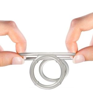 You2Toys Metallic Silicone Triple Ring - Perfekte Unterstützung für Penis und Hoden