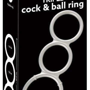 You2Toys Metallic Silicone Triple Ring - Perfekte Unterstützung für Penis und Hoden