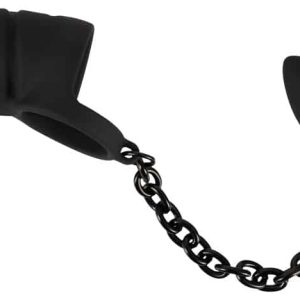 Black Velvets Cock Cage mit Hodenring und Analplug