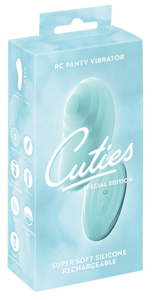 Cuties Super Soft RC Panty Vibrator - Silikon-Auflegevibrator mit Fernbedienung