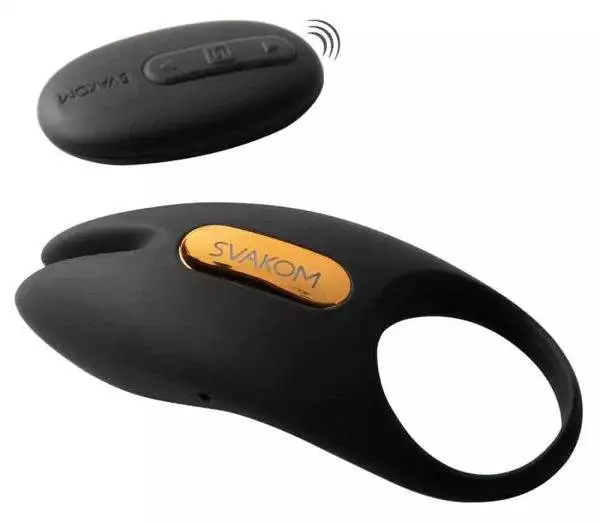 SVAKOM Winni 2 - Vibro-Penisring mit App-Steuerung Schwarz/Gold