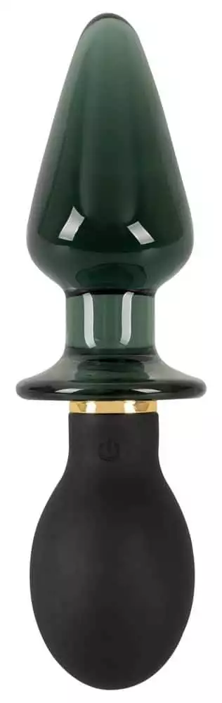 ANOS Double-Ended Vibro-Analplug - Silikon & Glas ANOS Double-Ended Vibro-Analplug - Silikon & Glas