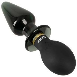 ANOS Double-Ended Vibro-Analplug - Silikon & Glas