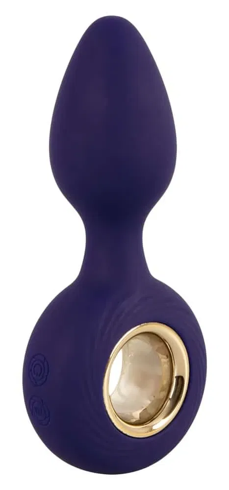 Sweet Smile Analplug mit 12 Vibrationsmodi Lila/Gold