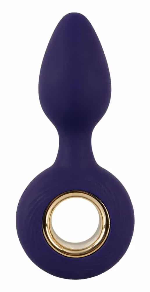 Sweet Smile Analplug mit 12 Vibrationsmodi Lila/Gold