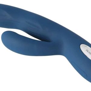 SVAKOM Aylin - Rabbitvibrator mit pulsierender Spitze Blau/Silber