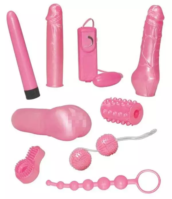You2Toys Candy Toy-Set: 9-teiliges Lovetoy-Set in Bonbon-Rosa