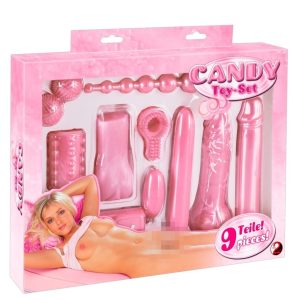 You2Toys Candy Toy-Set: 9-teiliges Lovetoy-Set in Bonbon-Rosa