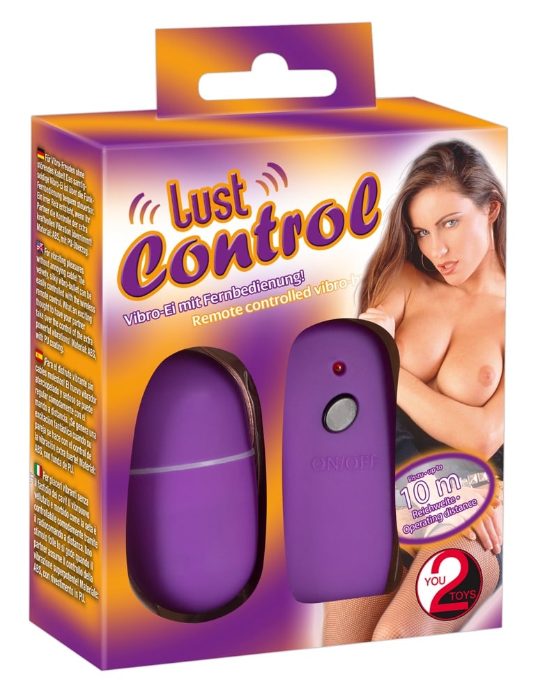 You2Toys Lust Control Purple - Vibro-Ei mit Fernbedienung, 10 m Reichweite (1 Stück)