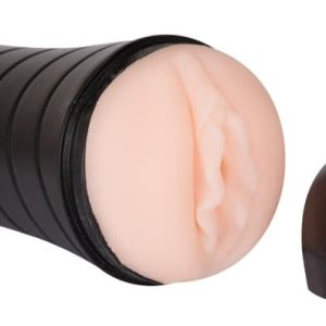 Pussy to go Masturbator - Diskrete Dose mit Vibro-Ei Hautfarben hell/Schwarz