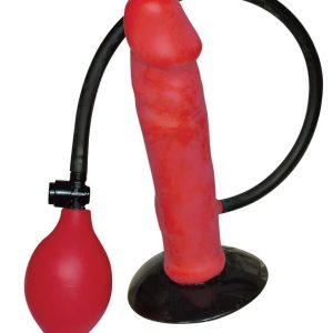 You2Toys Roter Vibro-Penis, aufpumpbar - Für totalen Lust-Genuss!