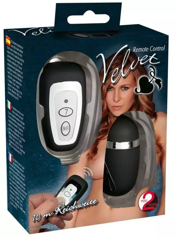 You2Toys Velvet Vibro-Ei - 7-Stufen-Vibration, kabellos, inkl. Batterien