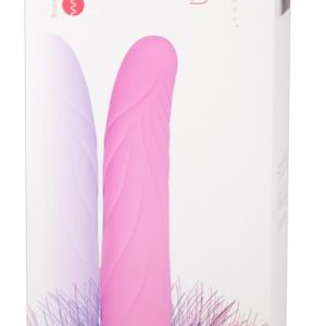 Vibe Therapy - Sutra Pink: Flüster-Vibrator mit gerilltem Schaft Rosa/Silber