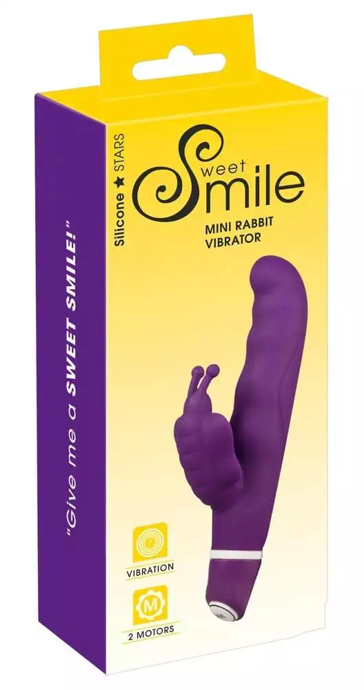 Sweet Smile G-Butterfly - Rabbitvibrator mit gekrümmter Spitze, 7 Vibrationsmodi