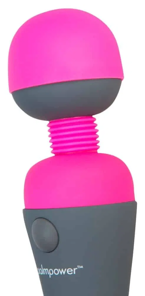 palmpower Massager - Handlicher Massager mit Multispeed-Vibration Grau/Pink