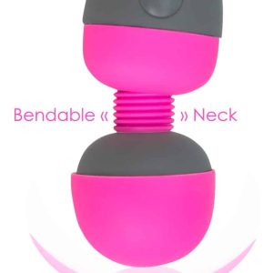 palmpower Massager - Handlicher Massager mit Multispeed-Vibration Grau/Pink