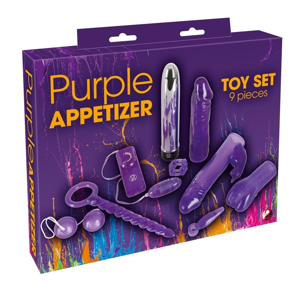 You2Toys Lustset: Purple Vibrator, Penishülle, Dildo, Vibro-Ei, Masturbator, Analfinger Lila