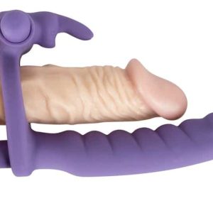 You2Toys Doppel Lust: Umschnall-Dildo mit Vibration und Klitoris-Stimulator