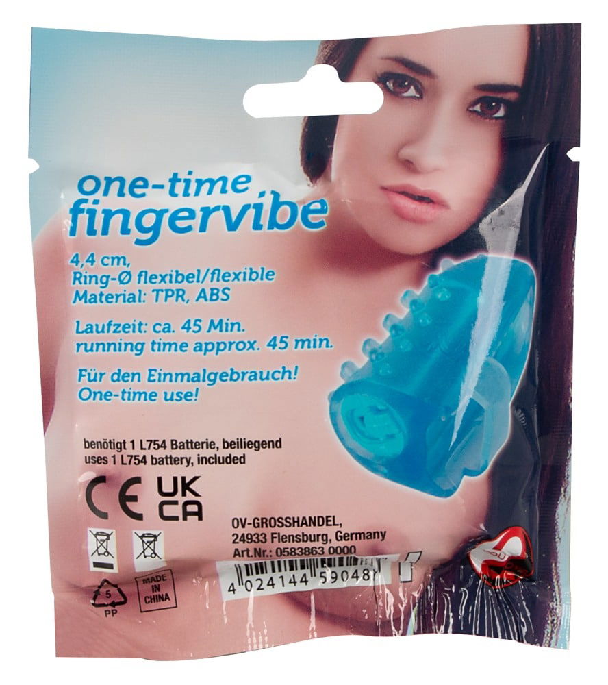 You2Toys Fingervibe - Genoppter Finger-Vibrator, dehnbarer Schlaufenring, hautfreundliches TPE