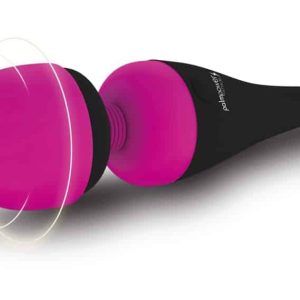 Palmpower Massagestab - Flexibler Kopf, sanfte bis intensive Vibrationen, wasserdicht, wiederaufladbar Schwarz/Pink