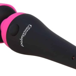 Palmpower Massagestab - Flexibler Kopf, sanfte bis intensive Vibrationen, wasserdicht, wiederaufladbar Schwarz/Pink