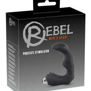 Rebel Prostata-Stimulator: Noppen, Verdickungen, Vibro-Ei (schwarz) Schwarz, Silber