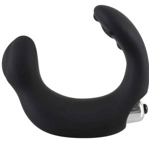 Rebel Prostate Stimulator - C-förmiger Prostatavibrator Schwarz, Silber