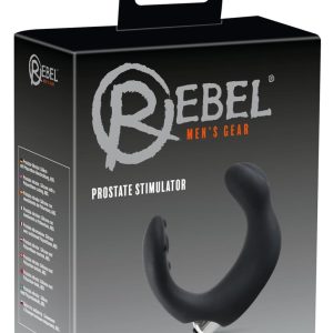 Rebel Prostate Stimulator - C-förmiger Prostatavibrator Schwarz, Silber