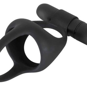 Black Velvets Vibrating Cock & Ball Ring - Starke Vibrationen!