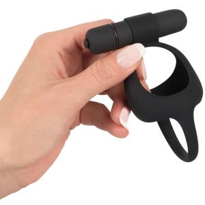 Black Velvets Vibrating Cock & Ball Ring - Starke Vibrationen!