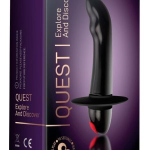 Rocks Off Quest Black - Prostata-Vibrator mit 10 Vibrationsmodi