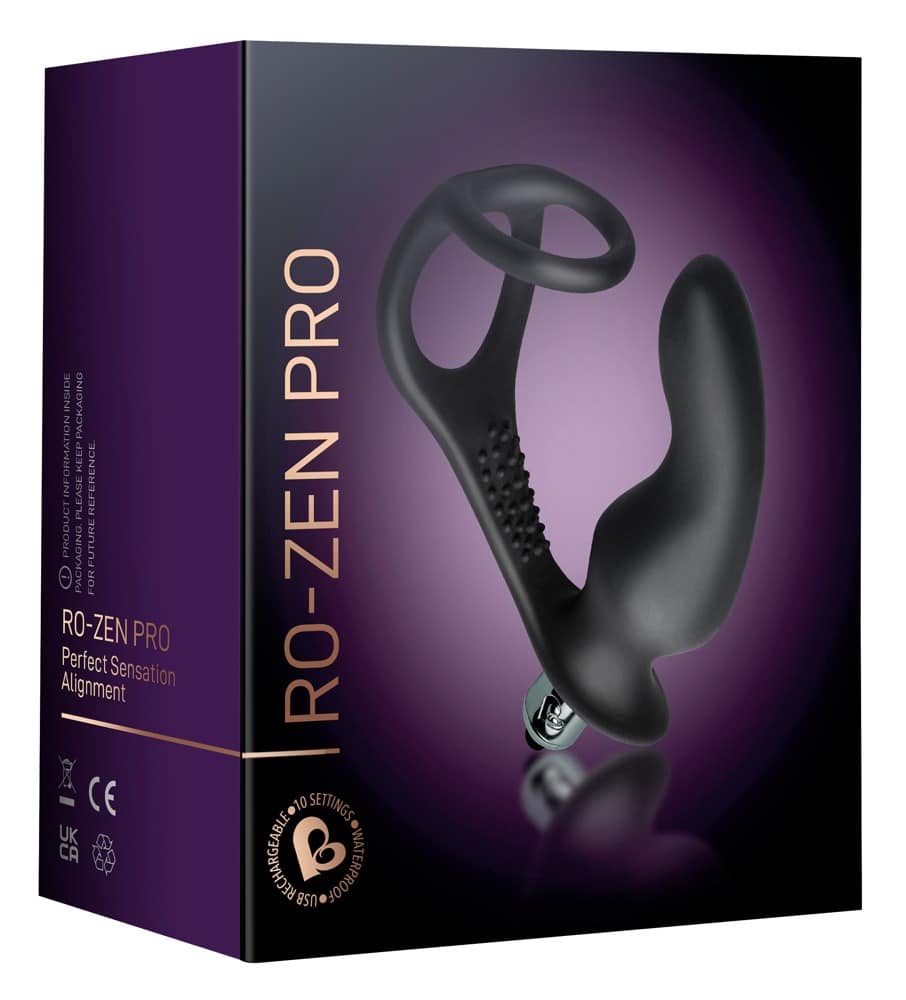 Rocks Off - RO-ZEN Pro: Penisring mit Vibro-Analplug